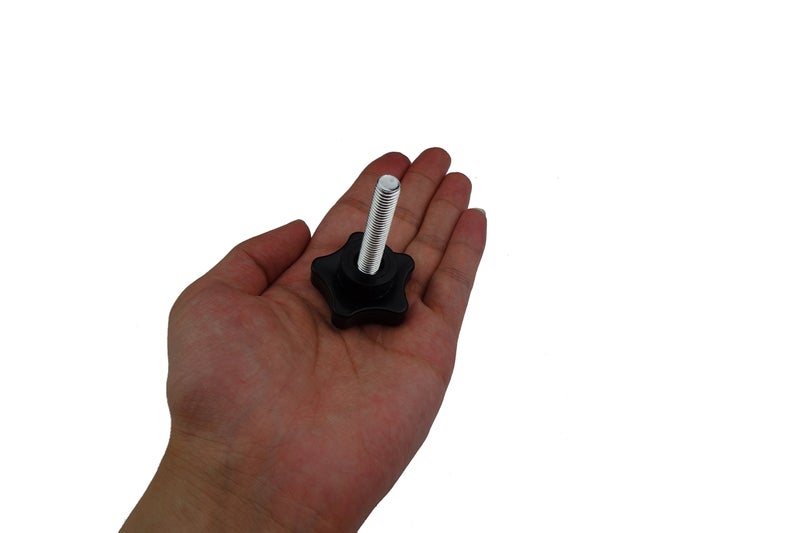 Kasteco 2 Pack M8 x 40mm (5/16" x 1-5/8") Thread Replacement Star Hand Knob Tightening Screw - Image 4